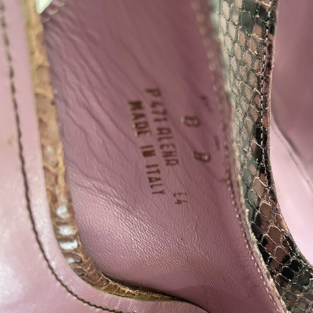 Coach - Purple Alena Python Slingbacks - image 5